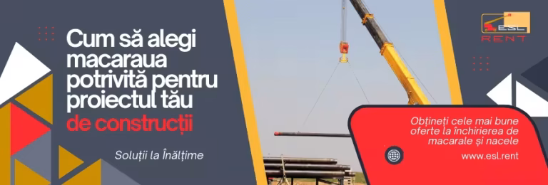 Cum să alegi o macara potrivită pentru proiectul tău?